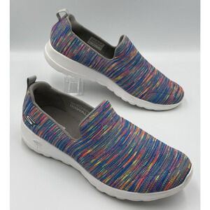 Sketchers Go Walk 3 Goga Max slip On Shoes Women's Size 9 Multicolor Comfort